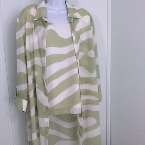 Dana Kay 2 Piece Set Camisole Open Long Jacket